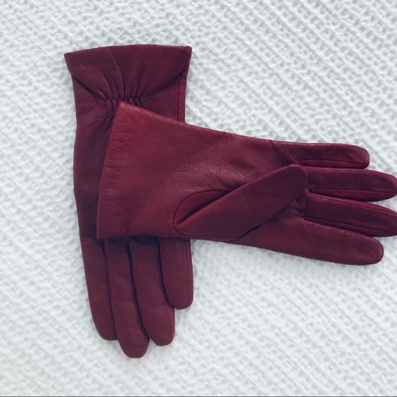 Leather Gloves 100% Polyester Lining Women Size Large - Picture 5 of 10